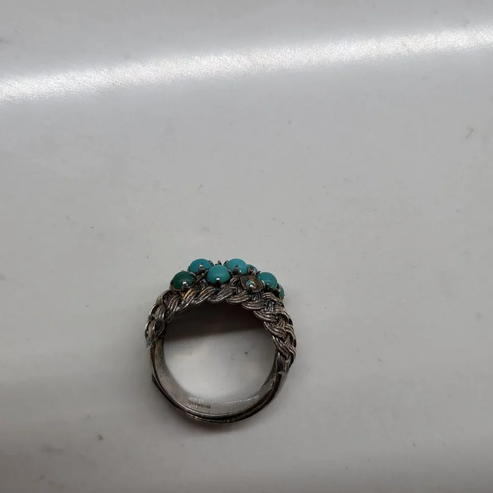 Turquoise silver ring - Picture 4 of 4